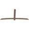 Ekena Millwork Bellingham Smooth Timber Gable Bracket, Douglas Fir, 96"W x 48"H x 1 1/2"D x 5 1/2"F, 12/12 Pitch GBW096X48X0206BEL00SDF - alternate 4